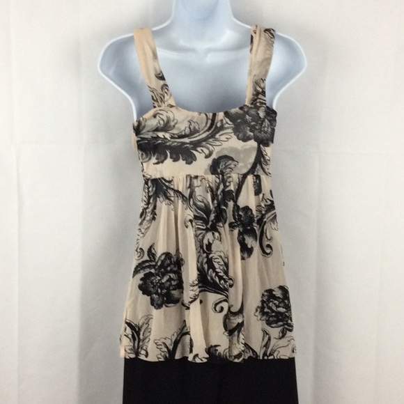 Express Mesh Babydoll Floral Peasant Tank Top Sz S - Picture 5 of 12